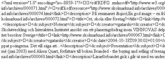 html poäng: maskinläsbart!
