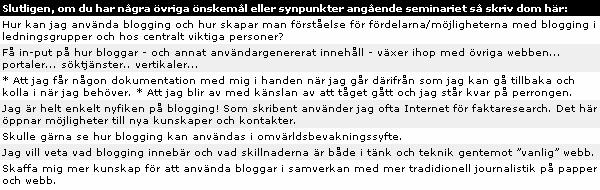 Diskutera marknadsföringsaspekter ringsaspekter workshop, analysera