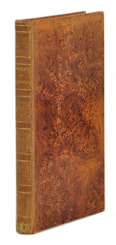 9. GYLLENBORG, (G. F.). Fabler af Gyllenborg, ur dess Sednare vitterhets arbeten aftryckte. Sthlm, J. Hörberg, 1828. 8:o. (6),207 s. & 4 litograferade plr.