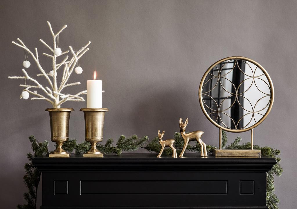 150460 Urna Holly Gold 299kr Höjd 22cm, Ø14cm Finns även silverfärgad 15983 Garnträd Wintertree 299kr Ca 60cm högt, med böjbara grenar Bollar ingår ej I m