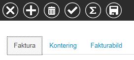 Fakturan lägger sig nu under fliken Klart för