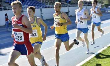 5000m. Tiden blev 15.13,30 som räckte till en femteplats.