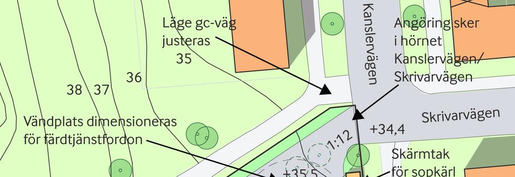 SID 4 (5) Illustrationsplan (Arkitektgruppen GKAK) Byggnaden ligger placerad på och sydöst om den platå som