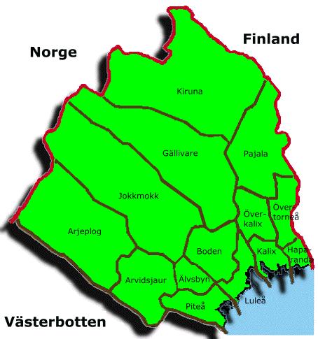 Pajala Övertorneå Kalix Haparanda Boden