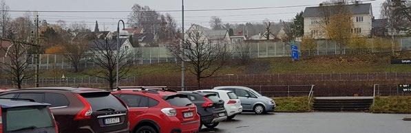 Figur 21 Idéskiss för teknikbyggnad med tegelröd fasad