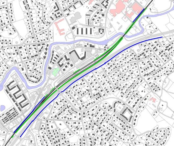 A B C D Verksamhetsområde: Låg känslighet, relativt låg utformningsstandard i urban, nutida stil Centrum, stationsområdet, Brobacken: Högre känslighet, hög utformningsstandard,