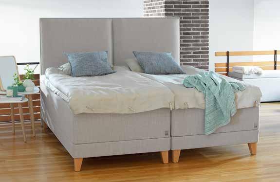 Det kubiska i sängens form förstärks och designen blir rakare och mer kraftfullt men samtidigt elegant.