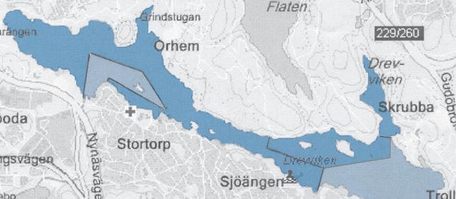 Kommentar: Bitvis branta stränder. Färdväg 1: Tyresövägen, sväng av mot Orhem. Färdväg 2: Tyresövägen mot Skrubba.