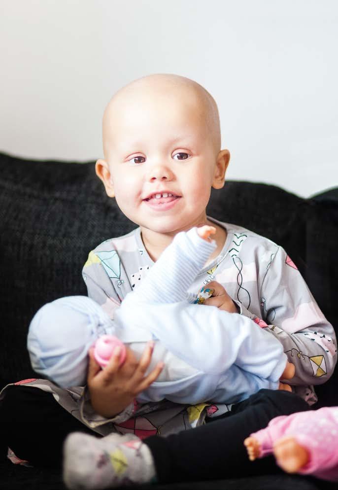 CORNELIA SCHAFFRIN CORREA, 3 ÅR, har neuroblastom. Ena njuren, blindtarmen, binjuren samt en tumör opererades bort.