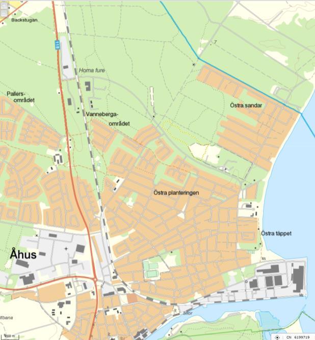 Fure - Åhus 900 m R 600 m