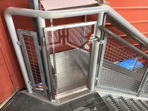 8. Chute fo r handbagage För att underlätta hantering av handbagage så finns chute monterad på flera av bryggorna.