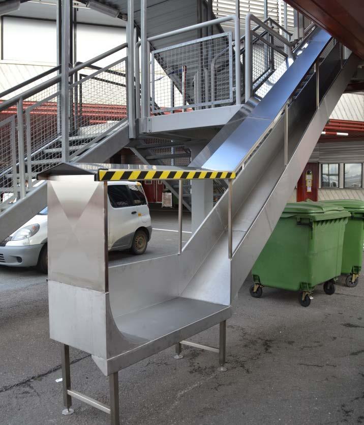 Utförandet skiljer sig lite mellan bryggorna, här nedan visas ett exempel på gate 11