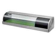 Display/sushi montrar :: 12 HNC120BE-R-S - Sushi monter - 1200 mm bred 867227122 1200 345 280 30 Kompressor placering Netto kapacitet (L) 42 Temperatur ( C) 4 Elanslutning Rundade glasfönster och