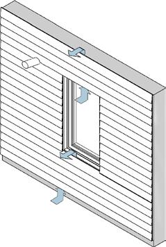 Utluftningsventiler från torktumlare, gaskamin och liknande ska utföras så att ångan härifrån inte gör beklädnaden fuktig. Ventilationen är alltid lodrät, dvs.