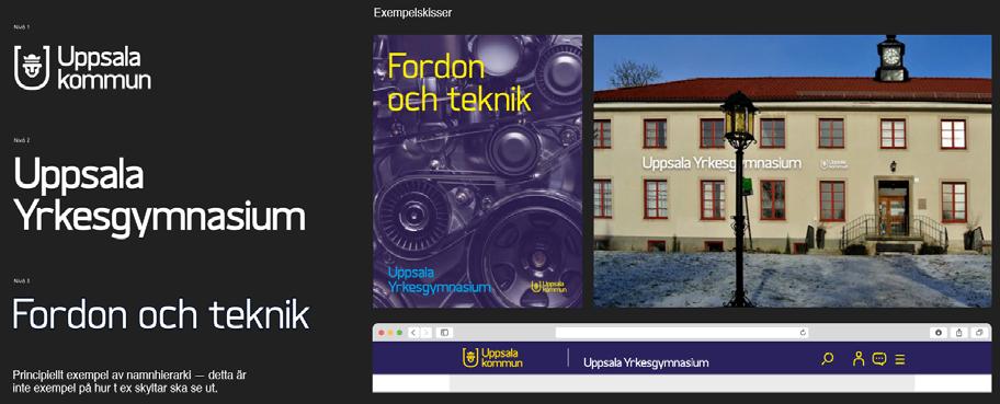 3 (4) Exempel på hur övriga nivåer lyfts fram utifrån kommunikativa behov; Den namnhierarkiska nivån är inte detsamma som en kommunikativ nivå. Kommunikationens syfte styr vilken nivå som dominerar.