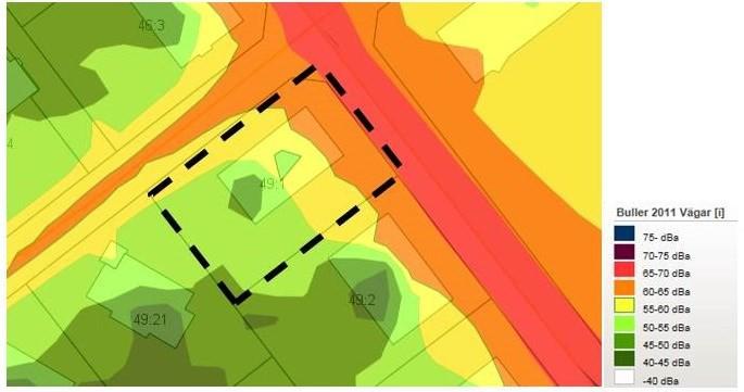 De planerade bostäderna i källarvåningen är upp till 35 kvm, vilka i enlighet med ändringarna av förordning (2015:216) om trafikbuller vid bostadsbyggnader tillåts en bullernivå på 65 dba istället