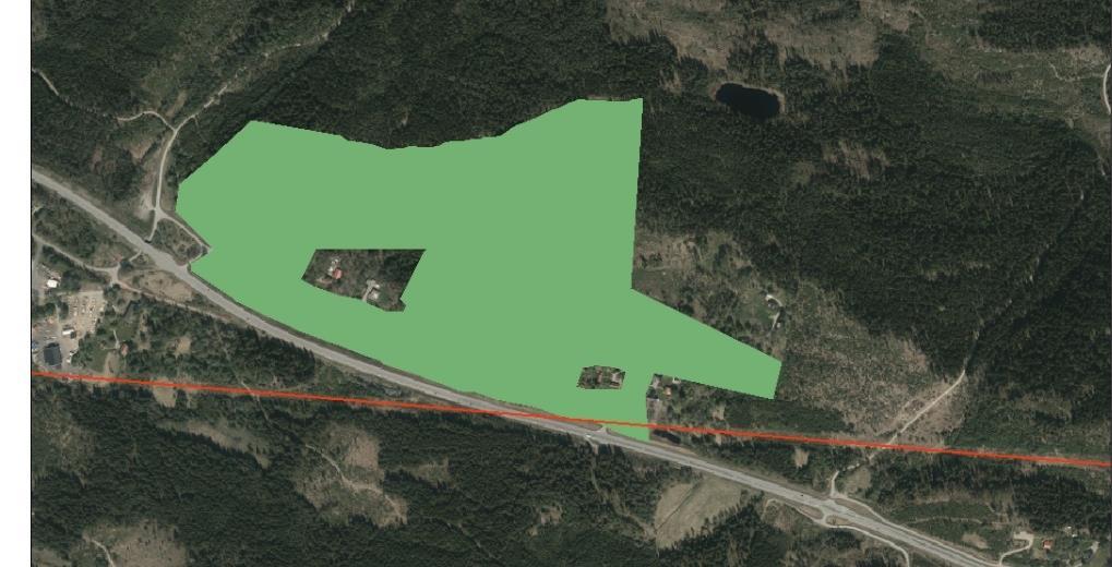 Figur 5. T.h. Hänsyn: Natur- och kulturmiljövärden höga friluftsvärden (Borås översiktsplan). T.v. Älmås naturreservat 5.