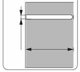 Monteringssteg Concrete 1 a b c Ø 3/8" (9.5 mm) WARNING: Mounting holes must be at least 3-1/8 (80mm) deep and must be located within solid concrete, not mortar or covering material.