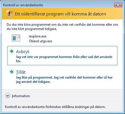 Säkerhetsfunktioner Så här installerar du det självsignerade certifikatet i datorn 14 Anvisningarna nedan gäller för Microsoft Internet Explorer.