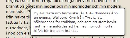 I <note> införs tre attribut: @id med värdet "ftn" + ett löpande nummer; @n med notens nummer i originalet eller annan symbol, t.ex.