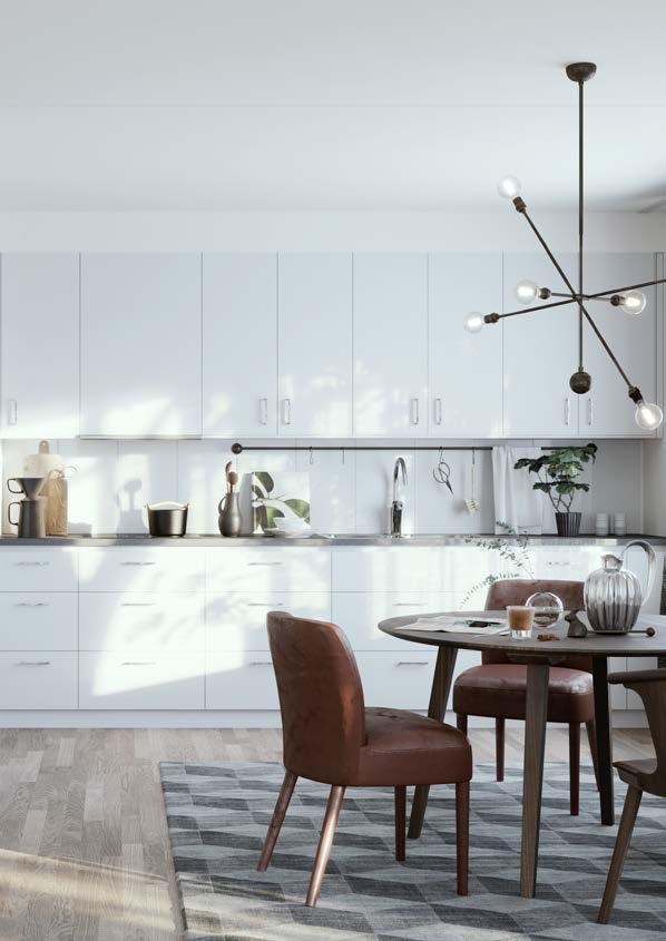 ÖVRIG FAKTA FÖRRÅD Förråd till varje lägenhet finns i källarplan i varje hus. Fördelas av arkitekt. FÖRENINGSLOKAL Lokal med pentry och wc finns i hus E.