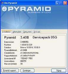 P PBS Administration Administrationsverktyget för Pyramid. Läs mer om PBS Administration i installationshandboken på www.unikum.se, Support/ Artiklar A-Ö.