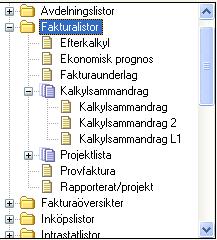 Trädkontroll Jämför med den hierarkiska strukturen i Windows Utforskare.