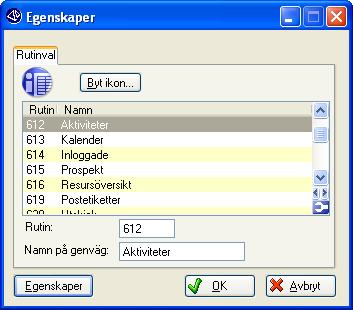 Vid flerföretagslicens finns också möjlighet att välja om den sparade mappen/ikonen mm ska gälla alla företag. Allmänna inställningar, exempelvis bakgrundsfärg, för genvägarna anges i Temaguiden.