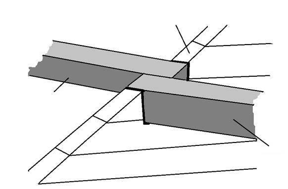 4.5. Tak-ramen trianglar: Efter väggarna är monterade, montera tak-ramen triangular. Dessa ska monteras som hel strukturer. 4.6.