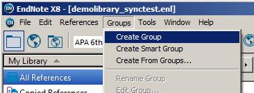 både den egna databasen och online sökningar) 2. Välj Tools>SearchLibrary 3.