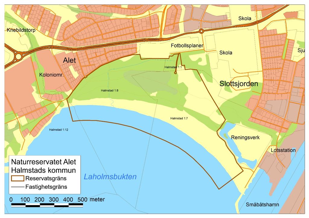 4 miljöbalken (MB) att förklara det område som avgränsas av brun heldragen linje på nedanstående