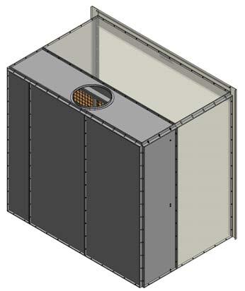 Montering steg 3 Assembly step 3 Håla och montera dit inloppsröret på taket I sugkammaren.