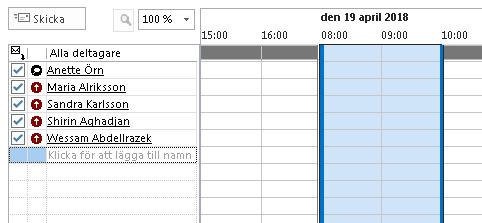 5 Skapa ett möte Om du ska bjuda in personer till ett möte utan rum och resurser: 1. Välj knappen Nytt möte på Start-menyn. 2.