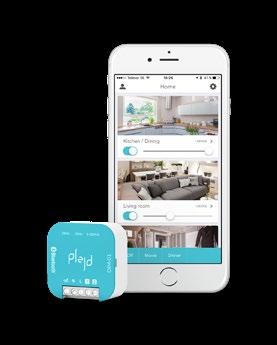 PLEJD En trådlöst teknik som ger användaren fördelarna med smart belysning som scenariostyrning, app till egen smartphone och schemaläggning för