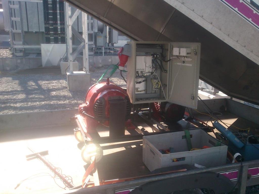 5 Resultat Figur 24. Generator utrustning. Provströmmens frekvens var 43 hz.