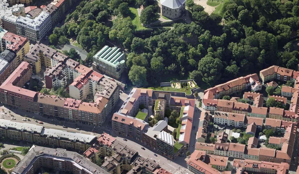 2 SKANSPARKEN SKANSEN KRONAN STORA SKANSTORGET SKANSTORGSPASSAGEN NY HISTORIA SKAPAS MED VARSAM HAND LILLA SKANSTORGET På en yta lika stor som en mindre fotbollsplan, där det idag finns 10