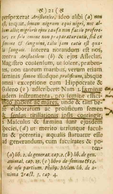 #_)2i(*e persp^xerat AriftoteUs\ ideo alibi (a) tion t/l, mq iit, (emtn nigrum tquimgri, «^ 4/- inim nibn nigroris ejus taufa mnfacilt proferttur; ex fti'o crmne «a»^>,<t^/"_<i«^c«/«,/e^e^ Émint <F