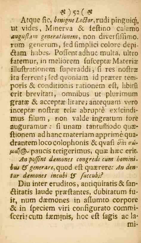 #)52(* *&«r,rudi pinguiqj, Atque Ck, Ut vides. Mmerva Lc feftino c2b:mo mgttftam generationem, non diverfifiimo. rum generum, fedfimplici colore depi- <ftam b.!b.'s.