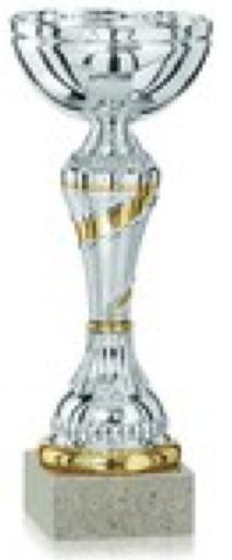 Pokaler MälarCup o MälarCup, nedan strl gäller, finns för avrop hos Hallmans Pokal : 1521 1:a pris 260mm 72kr 2:a pris 230mm 68kr 3:e pris