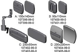 Höftstöd HÖFTSTÖD TYG mod B 110x90VÄ HÖFTSTÖD TYG mod A150x140 VÄ HÖFTSTÖD TYG mod C 200x90VÄ HÖFTSTÖD TYG mod D200x200 VÄ