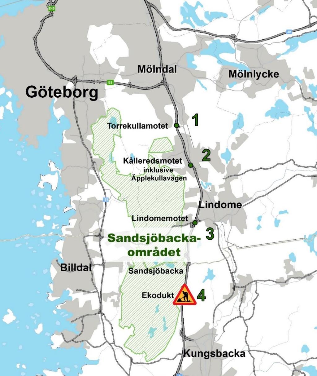 - Pilotprojekt - utveckla ett förbättrat angreppsätt/analysmetod för att skapa grön infrastruktur, hitta lägen för ekodukter i befintligt vägsystem. VAD BYGGER VI OCH VARFÖR?