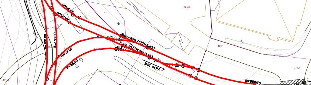 2.3 SOLSKIFTET 1, RISSNE 39 dba på markplan och vån 1 (riktvärde 30 dba) För att innehålla riktvärdet 30 dba i markplan, med en marginal om 3 5 db, föreslås att spåret stomljudsdämpas med exempelvis