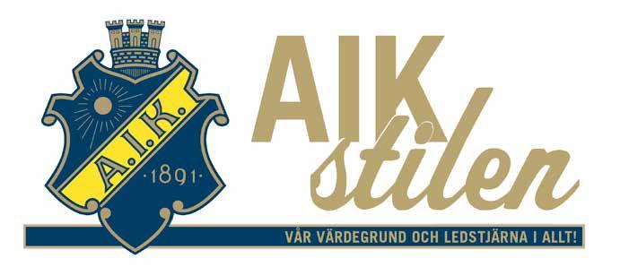 AIK STILEN VÅR VÄRDEGRUND AIK STILEN VÅR VÄRDEGRUND Övergripande ansvarig: Max Bergander MÅL att alla i AIK känner till den värdegrund klubben står för.