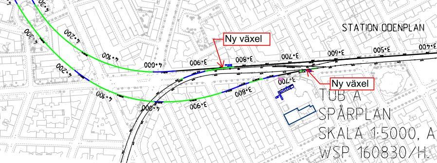 4.2.2 Motiv till stationernas lokalisering Trafiken på Gul linje är inte jämt fördelad under rusningstrafik.