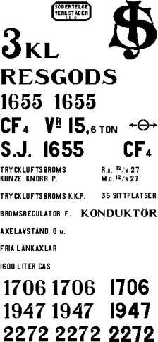 Handräcken I vagnskorgen ska fastsättas både handräcken och stolpar (47).