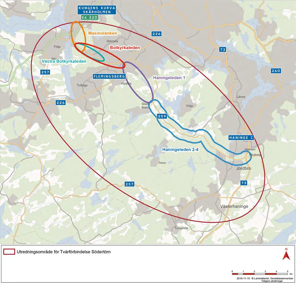 1. Inledning Väg 259 är idag hårt belastad med låg tillgänglighet och framkomlighet.