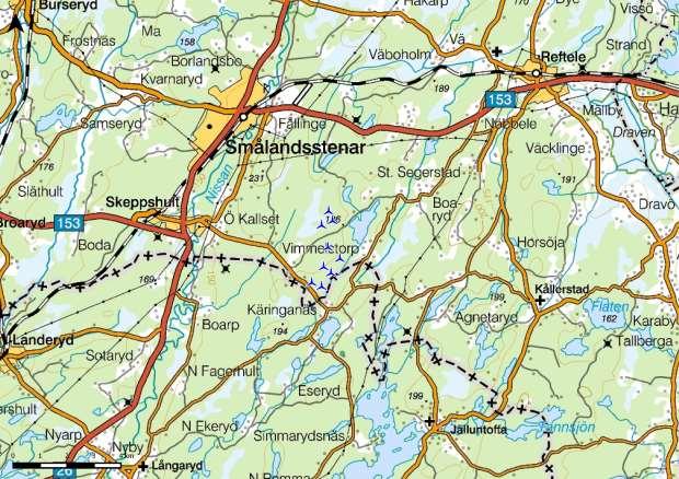 LOKALISERING 5 km öster om Skeppshult 5 km sydöst