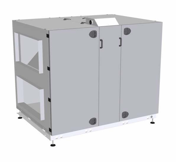 3003430-2014-04-14 VEX260HX VEX260HX utan automatik VEX-aggregat med roterande värmeväxlare Aggregatet levereras med (fabriksmonterad): Kompaktfilter FP Påsfilter FB OD (utomhusmontage)