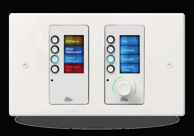 decora A 3 940 kr BSS 720-20232 Contrio EC4BV-BK/US Ethernet controller, 4 knappar, volym, decora A 3 940 kr BSS 720-20341
