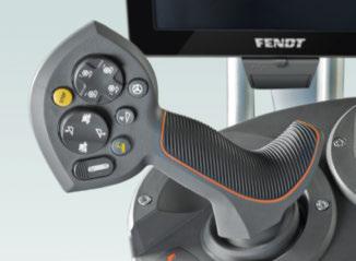 på/av 8 Transportläge/Varioguide standby 1 Tröskenhet på/av 2 Bordstyrning på/av 3 4WD på/av 4 Handbroms FENDT VARIOTRONIC TI Förenklat arbete tydligt och enkelt.
